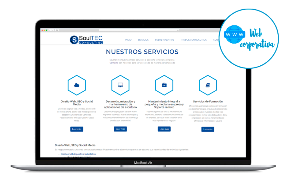 Web corporativa SoulTEC Informática [HTML5]